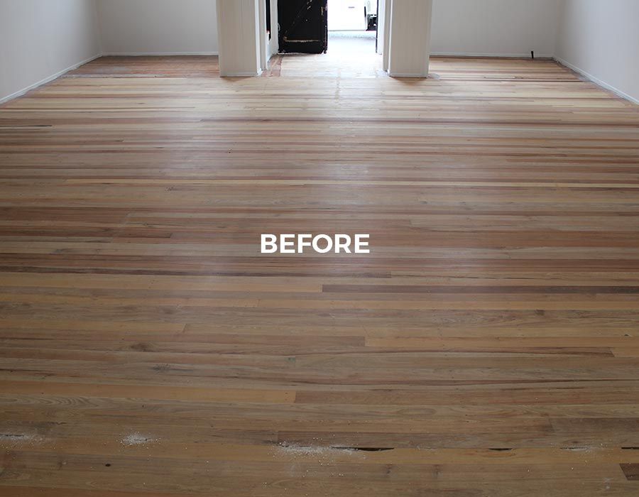 unpolished, rough floor