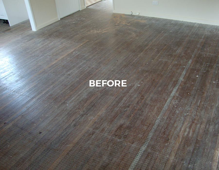 unpolished, rough floor